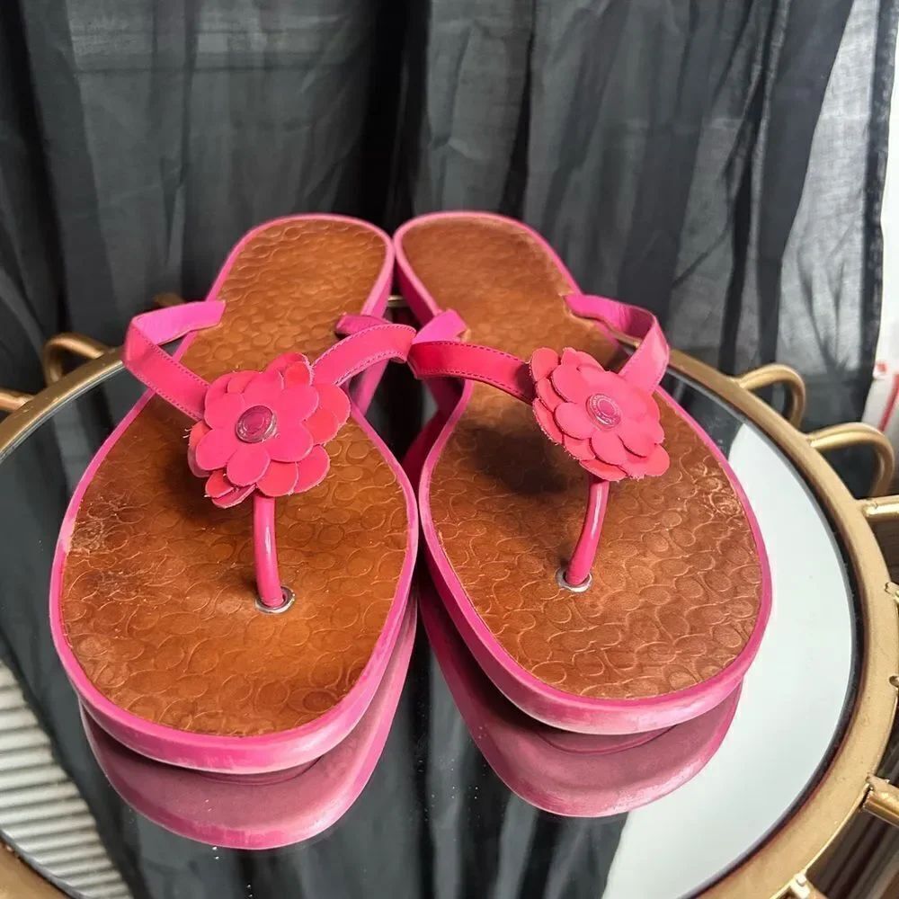 Coach Lindy Flower Sandals